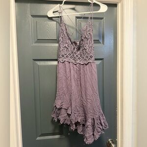 Free People Adella Purple Dress